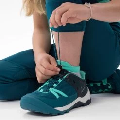 Quechua Kids’ Crossrock Hiking Shoes With Quick Lacing, Turquoise, From Size 35 To 38 -Adventure Outdoors Shop k0f74b02660df04bf4fecbb1a9489966b