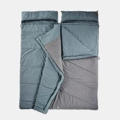 Quechua CAMPING SLEEPING BAG - ARPENAZ 0° COTTON DOUBLE -Adventure Outdoors Shop k1b90e7e14b1debc501c7249be82a5257