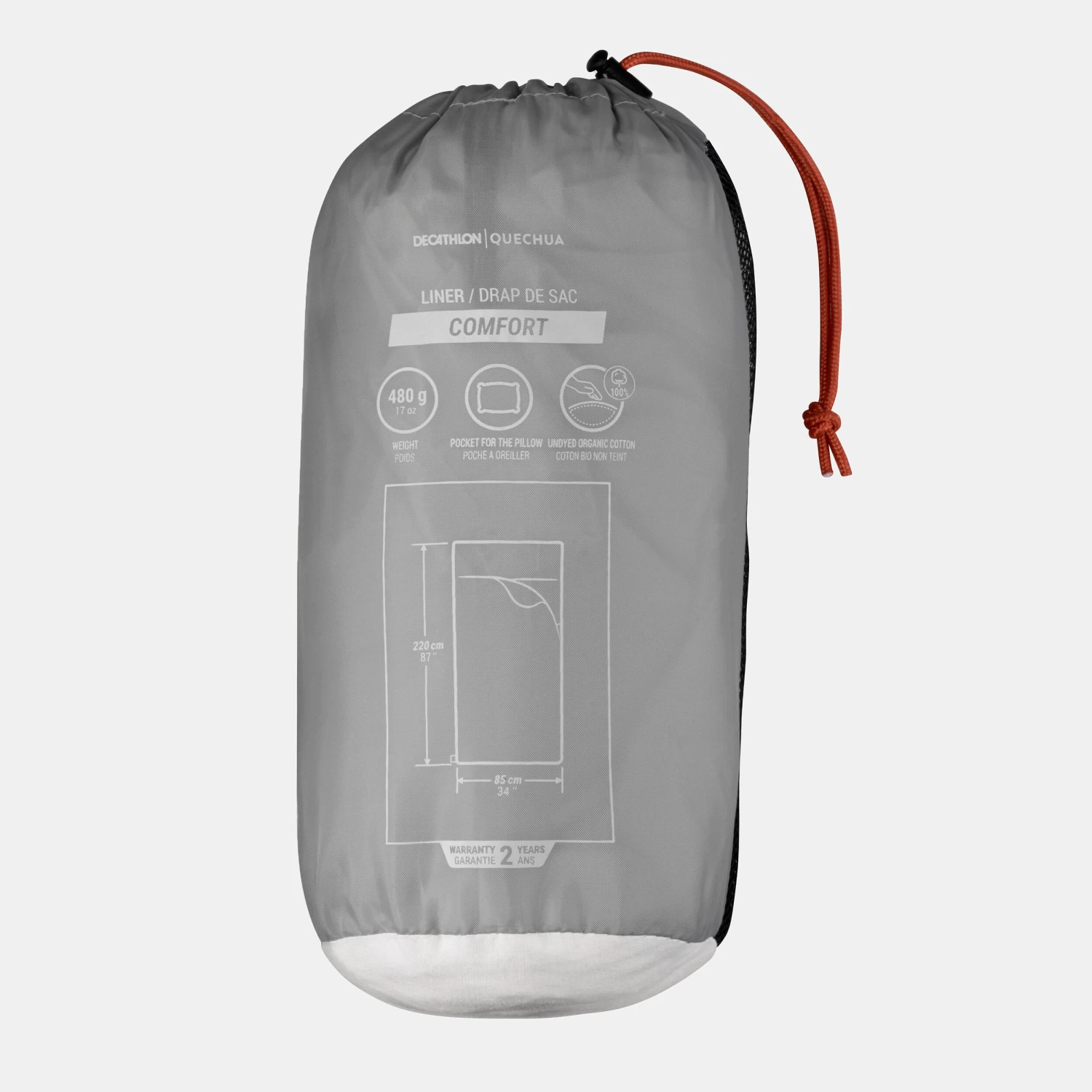 Quechua COMFORT COTTON BAG LINER FOR SLEEPING BAG 5 Quechua COMFORT COTTON BAG LINER FOR SLEEPING BAG - Image 3