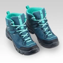 Quechua Chidren's Waterproof Walking Shoes - MH120 MID Turquoise - Size 3 -Adventure Outdoors Shop k24bbfd76036d3a08b06d6f894847d2ac
