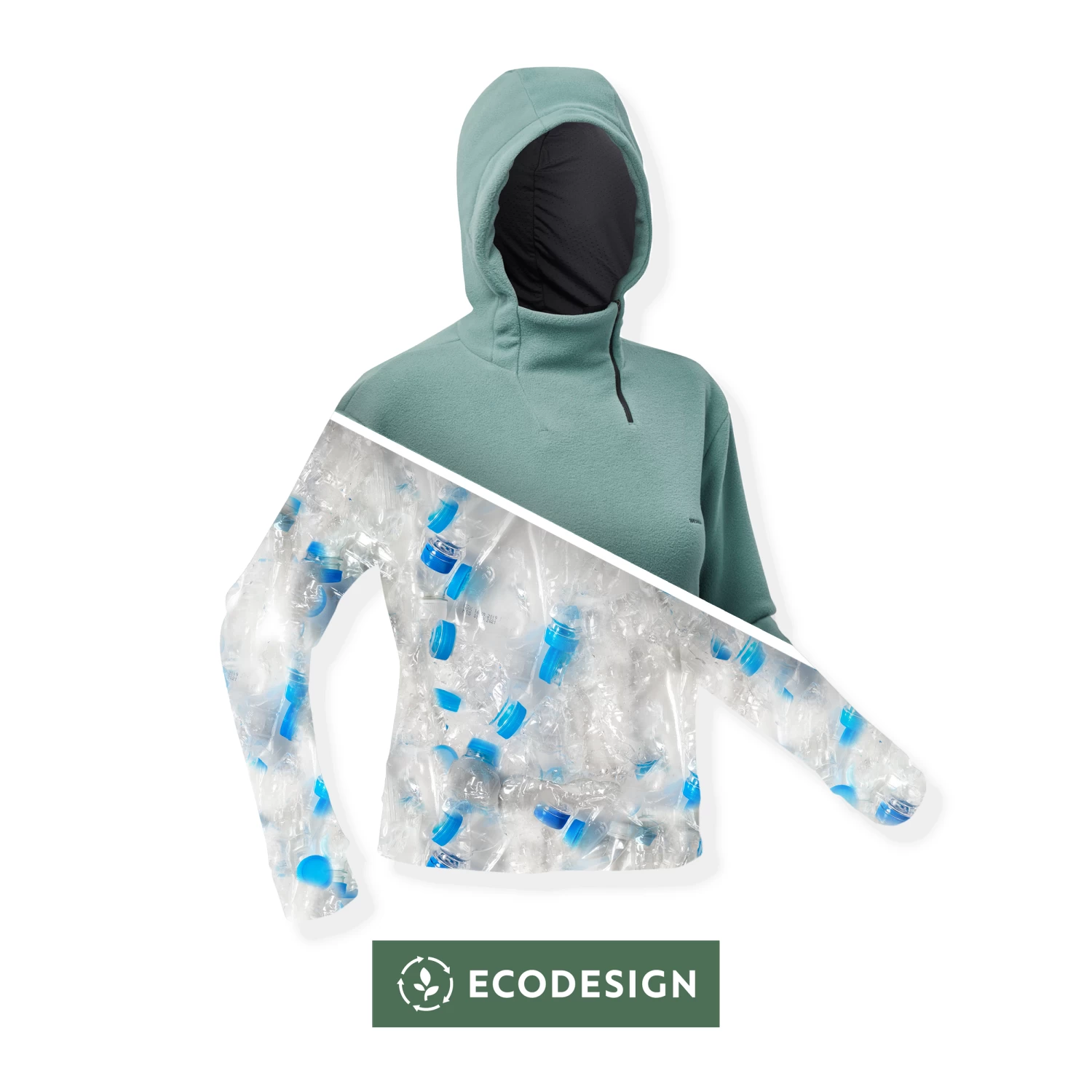 Quechua Women's Hiking Fleece Sweatshirt MH100 13 Quechua Women's Hiking Fleece Sweatshirt MH100 - Image 11