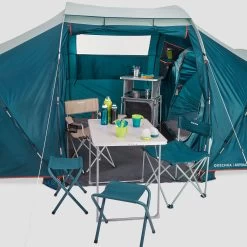 Quechua 4 Man Tent With Poles - Arpenaz 4.2 -Adventure Outdoors Shop k356c2cb29336b4fd48408590424aafcf