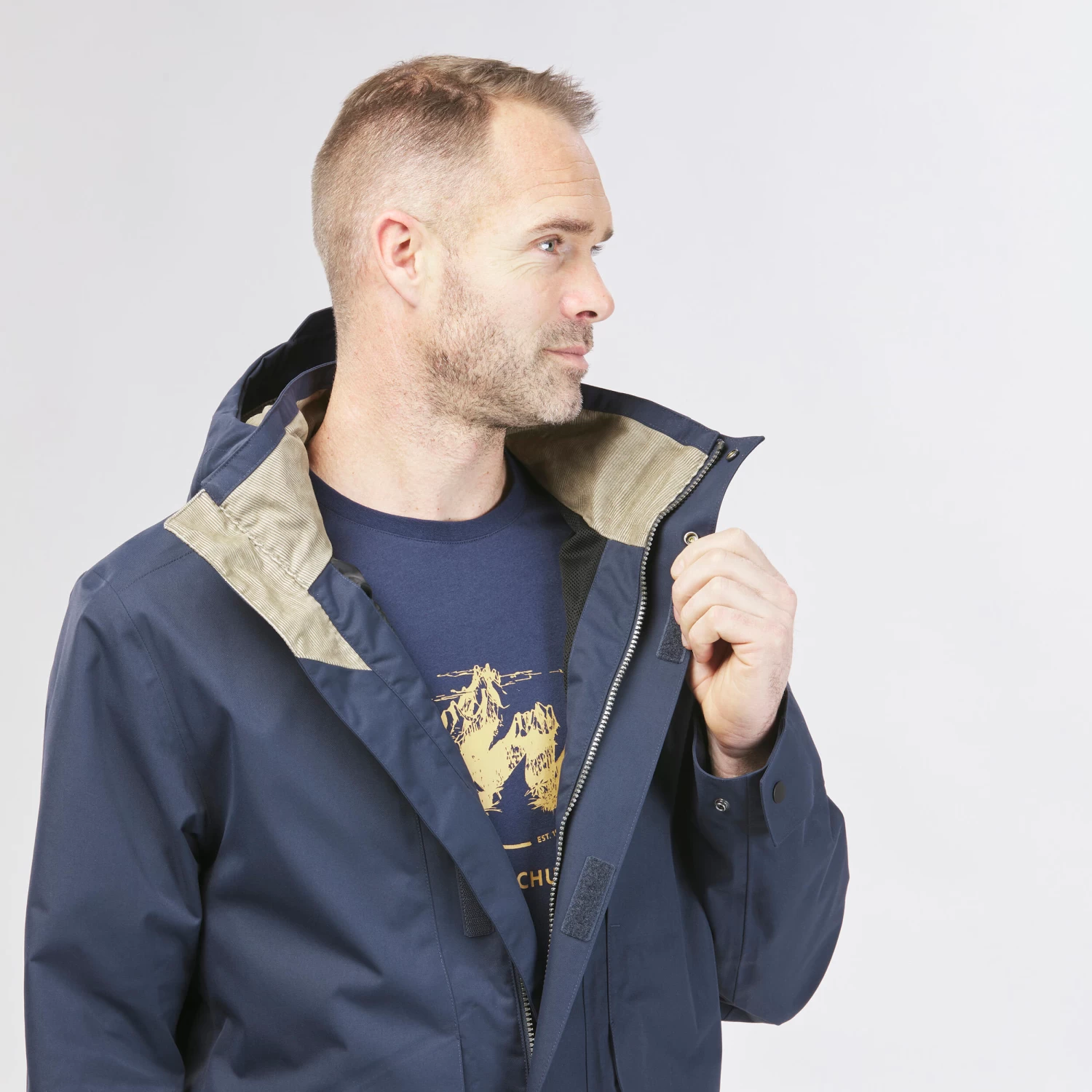 Quechua Men's Hiking Waterproof Jacket NH550 WP 10 Quechua Men's Hiking Waterproof Jacket NH550 WP - Image 8