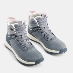 Quechua KIDS’ WARM WATERPROOF HIKING BOOTS - SH500 Leather Lace-up -Adventure Outdoors Shop k399227232ccc42b03155097caed6aa71