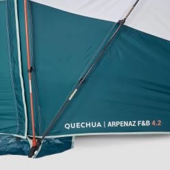 Quechua 4 Man Blackout Tent With Poles - Arpenaz 4.2 F&B -Adventure Outdoors Shop k3c383bdfb0cb04406b660f69de390900