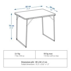Quechua FOLDING CAMPING TABLE – 2 TO 4 PEOPLE 25 Quechua FOLDING CAMPING TABLE – 2 TO 4 PEOPLE -Adventure Outdoors Shop k4080b7028c9fd78111c4dd7a6ae13060