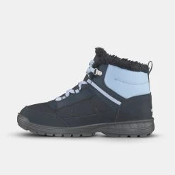 Quechua KIDS' WARM WATERPROOF HIKING BOOTS - SH100 WARM RIP-TAB - SIZE 35C -Adventure Outdoors Shop k41d33a8ba882e4fd69b164b6ae3361f9