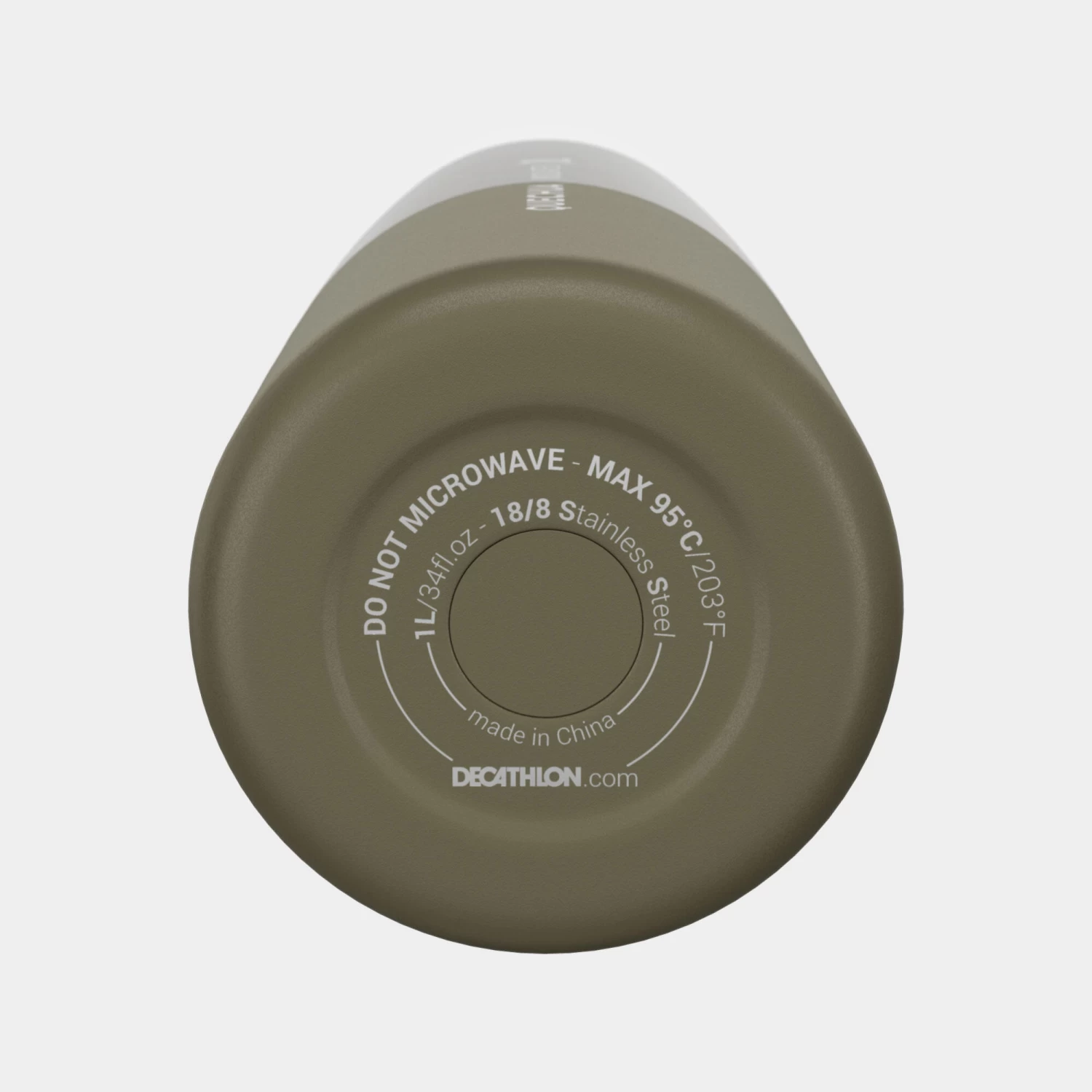 Quechua Isothermal Stainless Steel Hiking Flask MH500 1 L Khaki 12 Quechua Isothermal Stainless Steel Hiking Flask MH500 1 L Khaki - Image 10