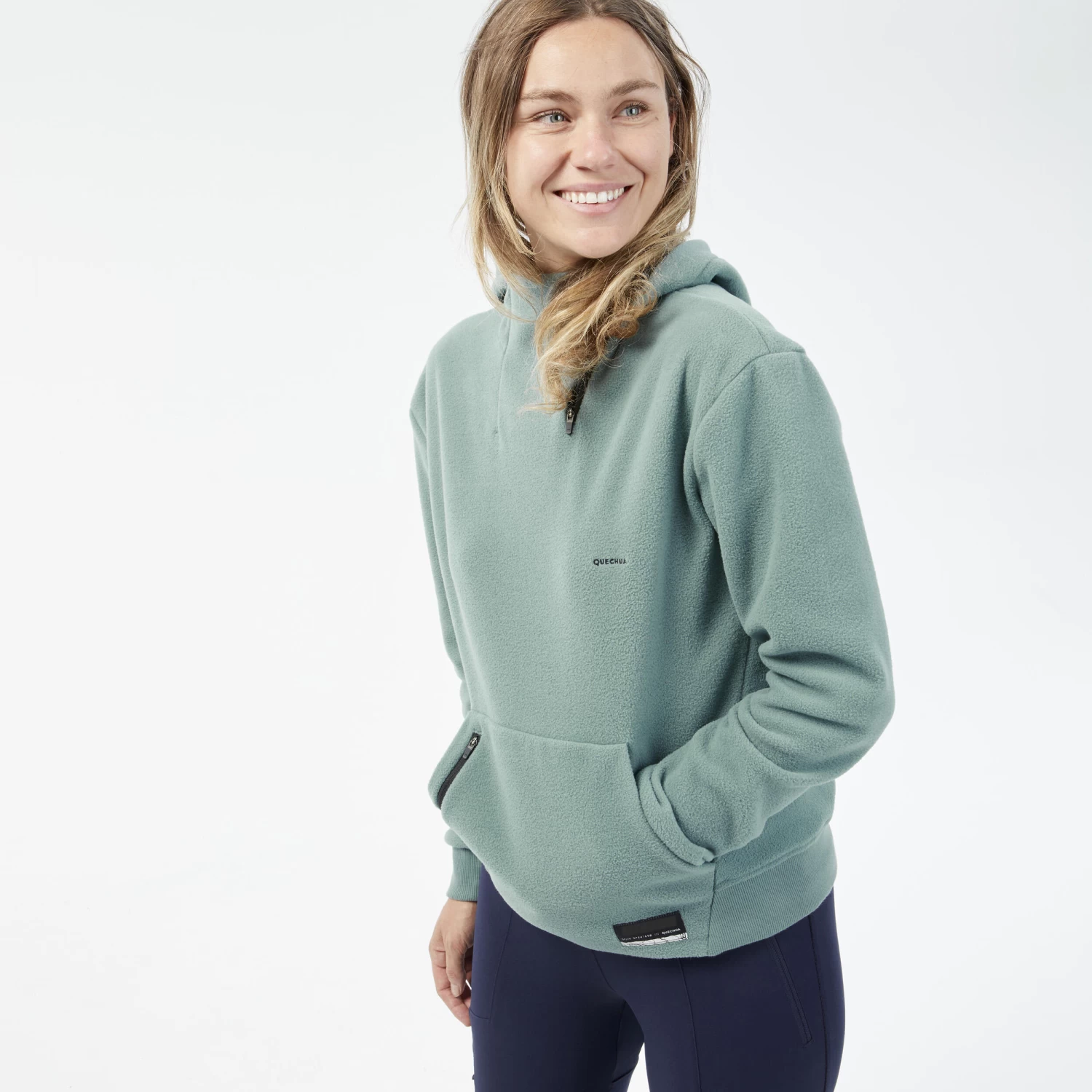 Quechua Women's Hiking Fleece Sweatshirt MH100 14 Quechua Women's Hiking Fleece Sweatshirt MH100 - Image 12