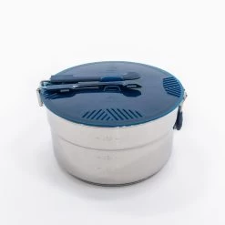 Quechua Hiker's Camping Stainless Steel Cooking Set MH100 4 Person (2.6 L) -Adventure Outdoors Shop k73fcf6f46345e0083dd43cbea33b70e4