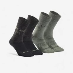 Quechua Warm Hiking Socks SH500 Mid 2 Pairs -Adventure Outdoors Shop k78bad3e83b1b8807e00db12525f17359