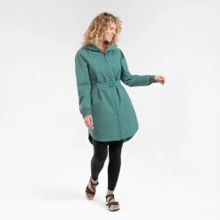 Quechua Women's Hiking Waterproof Longline Jacket Raincut Long Series -Adventure Outdoors Shop k8b35acb89e3cade3f79db33d2ea5952d