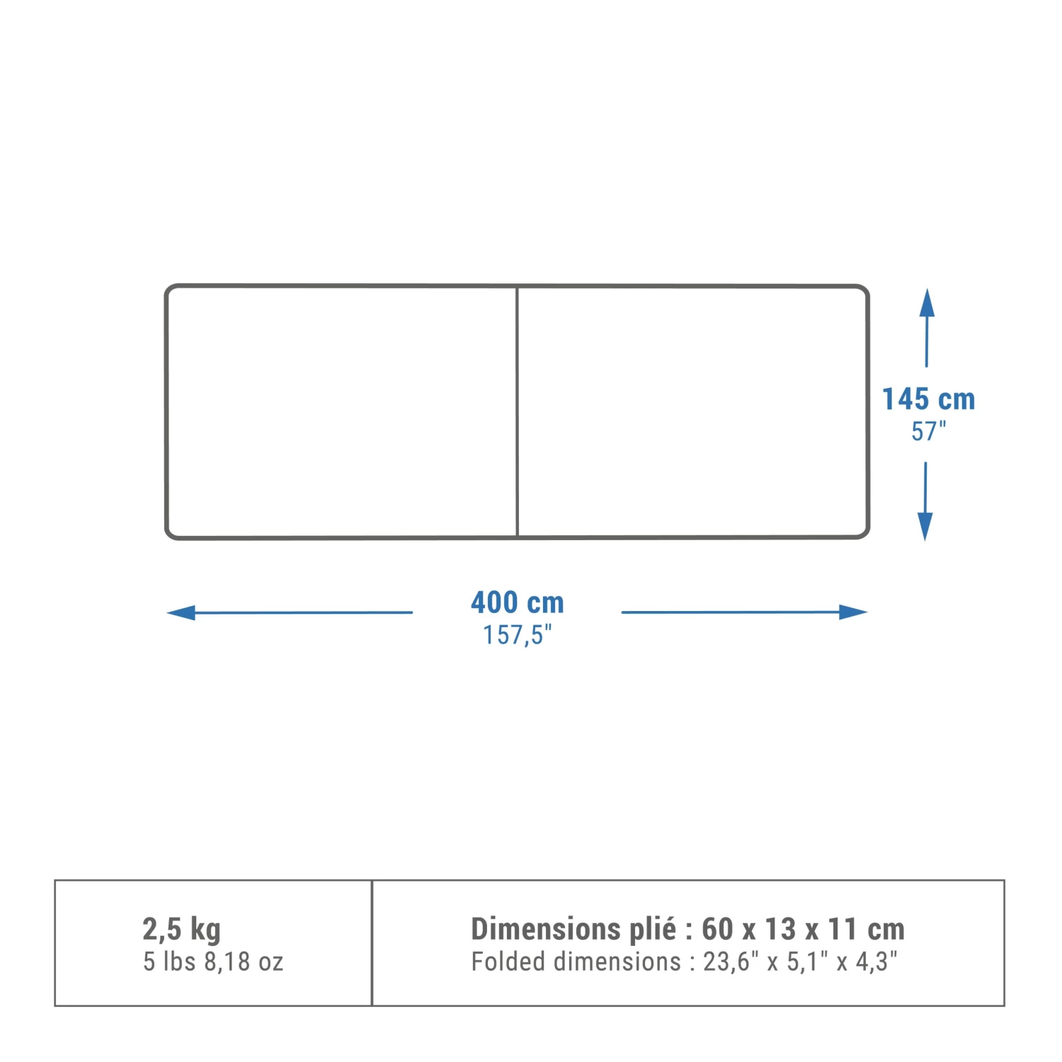 Quechua CAMPING WINDBREAK - 4 X 1.45 METRES 4 Quechua CAMPING WINDBREAK - 4 X 1.45 METRES - Image 2