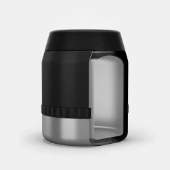 Quechua Stainless Steel Isothermal Food Box For Hiking MH500 0.8 L With Bowl Black -Adventure Outdoors Shop k9f40abb231a9b0315e9797b5a6166181