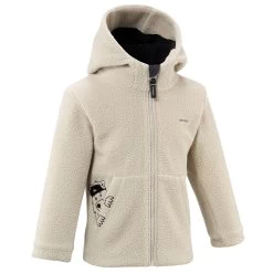 Quechua Kids' Hiking Fleece - MH500 KID Beige - Ages 2