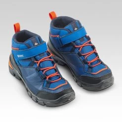 Quechua Kids' Waterproof Walking Shoes - MH120 MID Blue - Size Jr. 10 -Adventure Outdoors Shop kb36b11ad6f071dd3fe57e4b089387655
