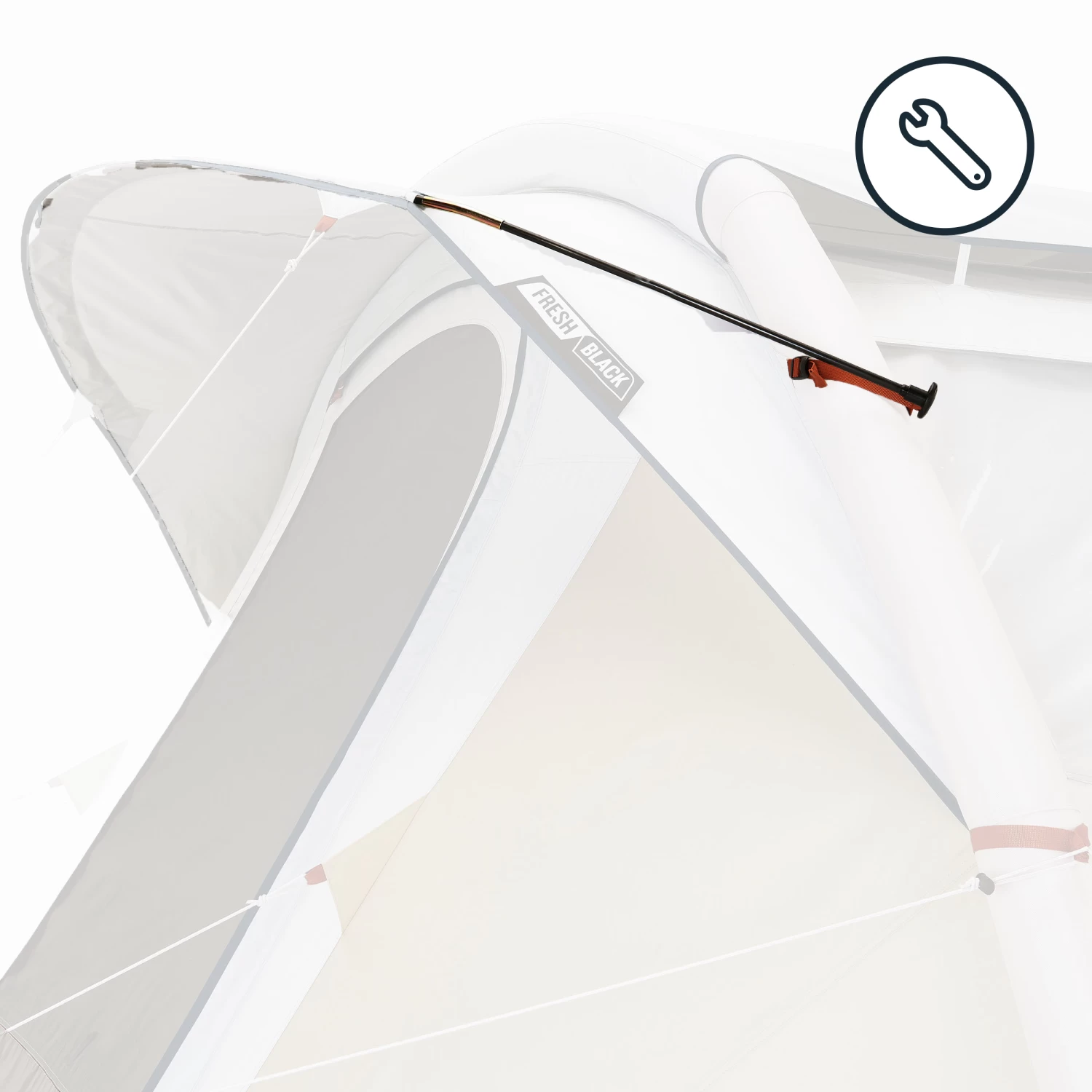 Quechua DOOR POLE KIT - SPARE PART FOR THE AIR SECONDS 4.1 F&B TENT 3 Quechua DOOR POLE KIT - SPARE PART FOR THE AIR SECONDS 4.1 F&B TENT