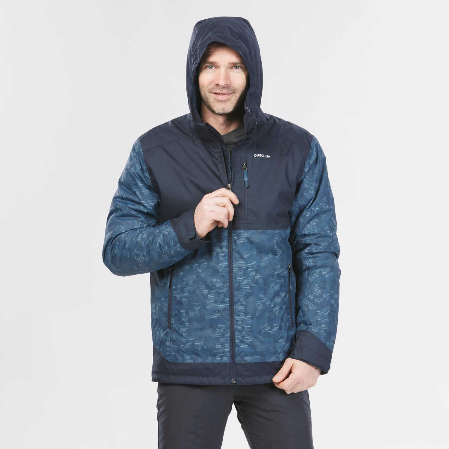 Quechua Men’s Hiking Waterproof Winter Jacket - SH500 19 Quechua Men’s Hiking Waterproof Winter Jacket - SH500 - Image 17