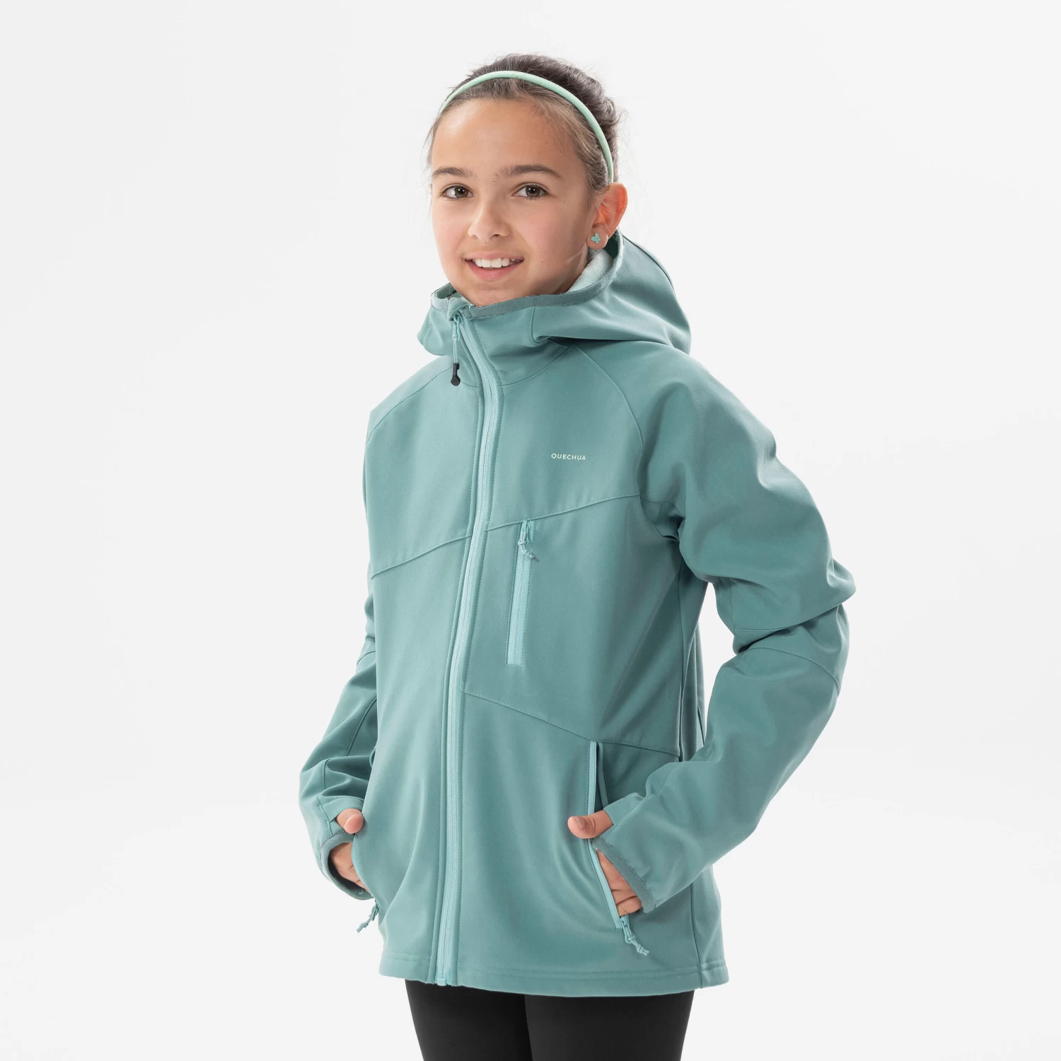 Quechua KIDS’ SOFTSHELL HIKING JACKET - MH550 Aged 7-15 17 Quechua KIDS’ SOFTSHELL HIKING JACKET - MH550 Aged 7-15 - Image 15