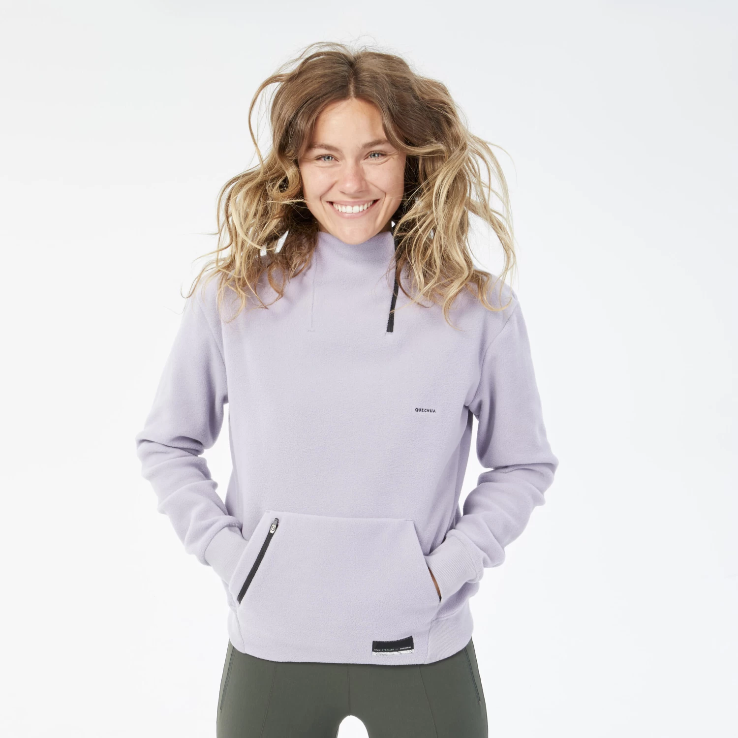 Quechua Women's Hiking Fleece Sweatshirt MH100 6 Quechua Women's Hiking Fleece Sweatshirt MH100 - Image 4